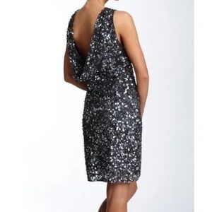 Pizarro Nights Elegant Dark Blue Sequin Dress Size 14